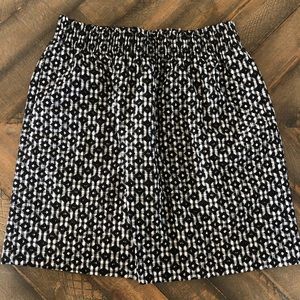 JCrew Black and White Skirt